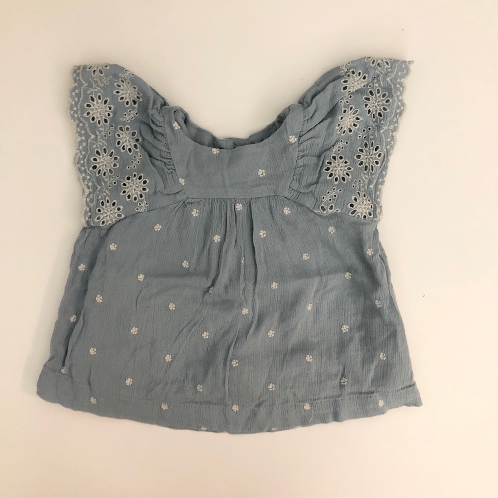 GAP Baby blue girls blouse 0-3 months